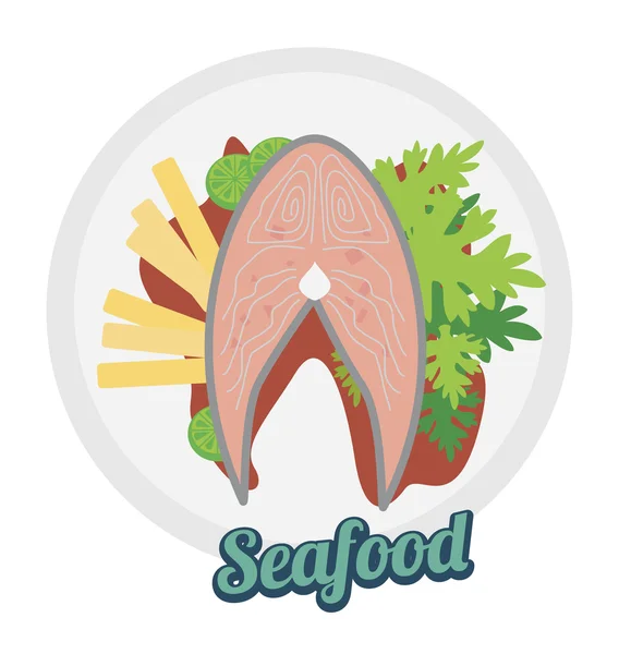 Alimentos de mar — Archivo Imágenes Vectoriales