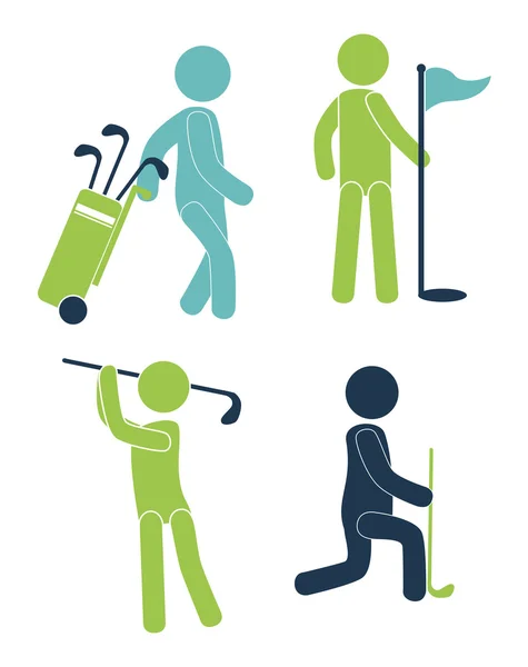 Golf ontwerp pictograph — Stockvector