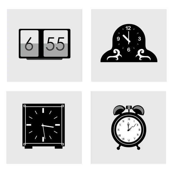 Time clocks design — Stock Vector