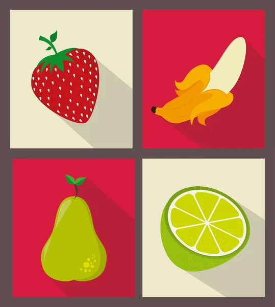 Diseño de frutas — Vector de stock