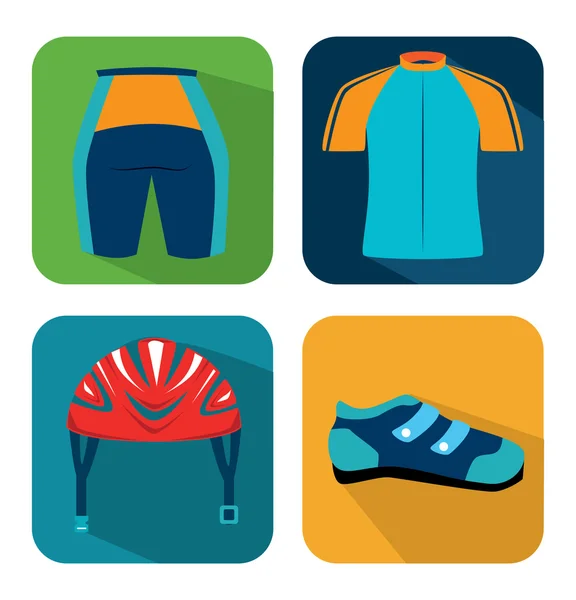 Cycling wear design — Stock Vector