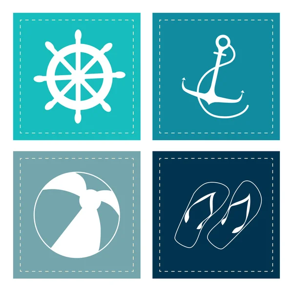 Diseño del mar — Vector de stock