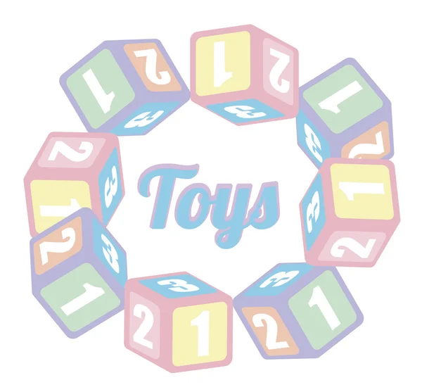Brinquedos de bebê — Vetor de Stock