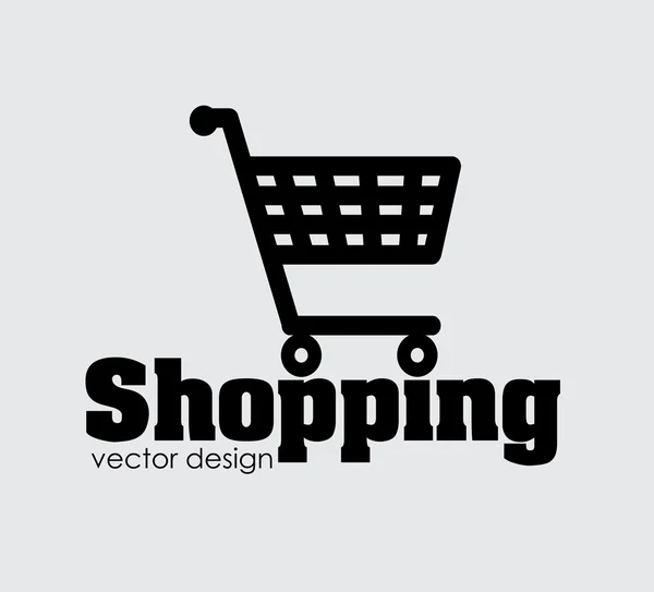 Diseño de carrito de compras — Vector de stock