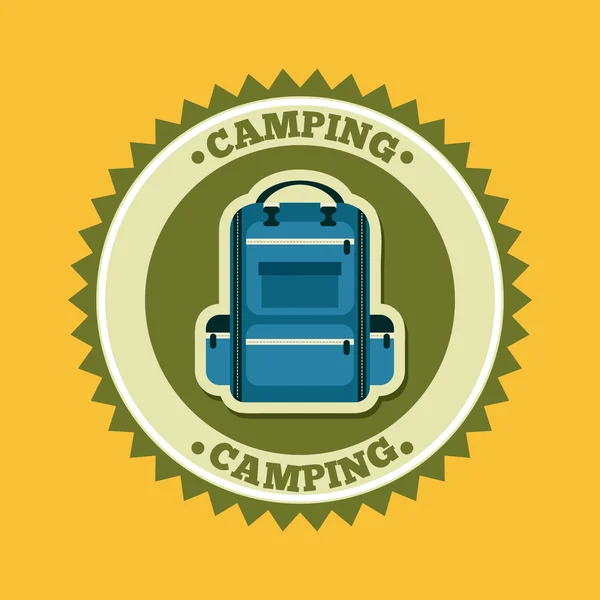 Camping-Design — Stockvektor