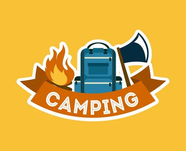 Conception de camping — Image vectorielle