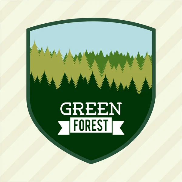Waldgestaltung — Stockvektor