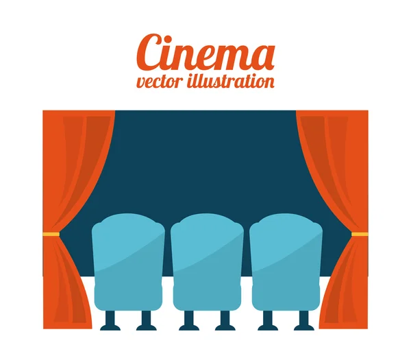 Design de cinema — Vetor de Stock