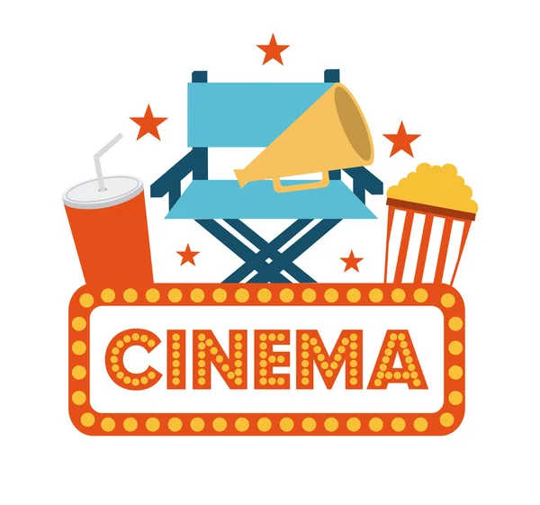 Diseño de cine — Vector de stock