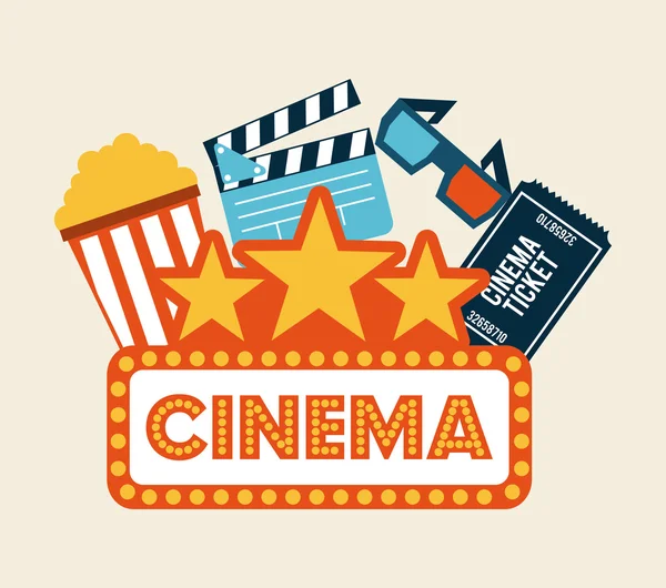 Diseño de cine — Vector de stock