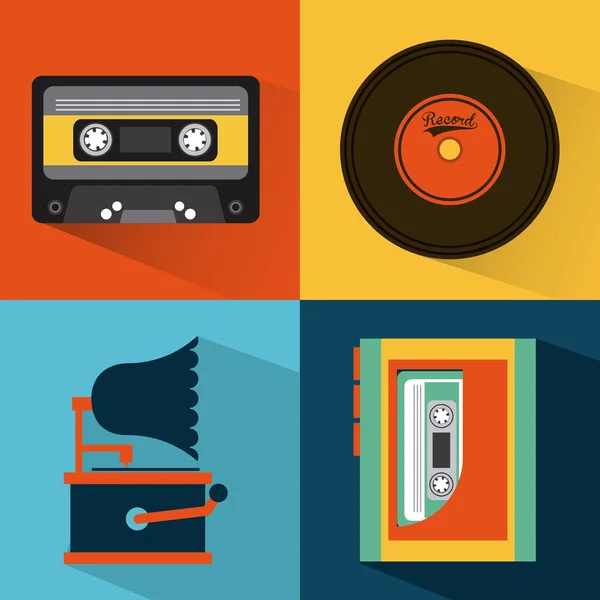 Música — Vector de stock