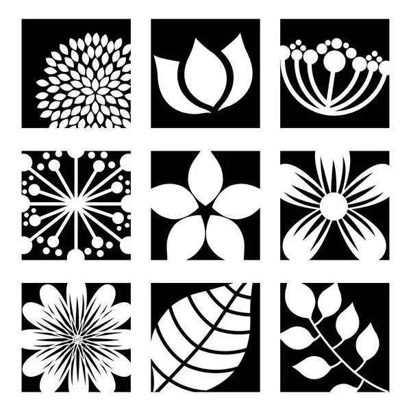 Иконы цветов — стоковый вектор