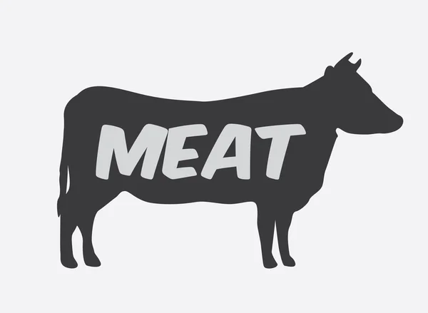 Desenho de carne — Vetor de Stock