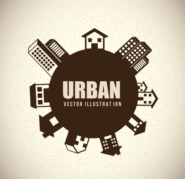 Design urbain — Image vectorielle