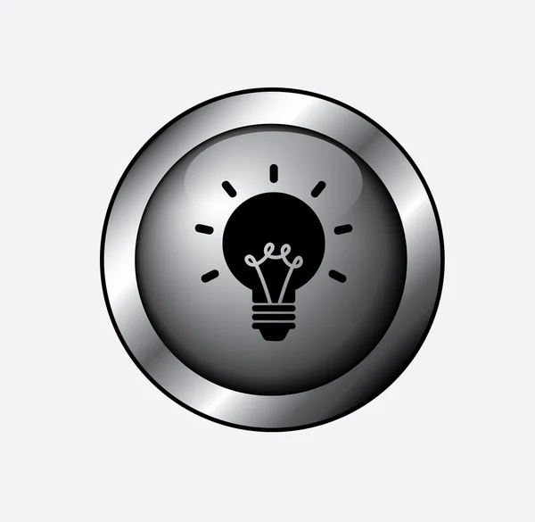 Glödlampa idé design — Stock vektor