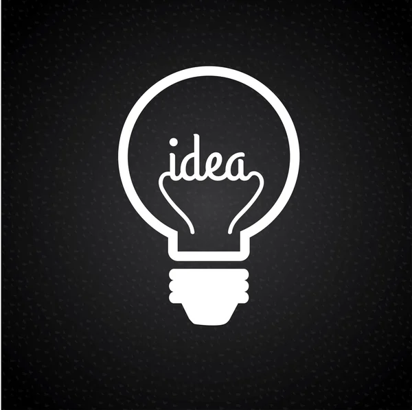 Projeto da ideia da lâmpada — Vetor de Stock