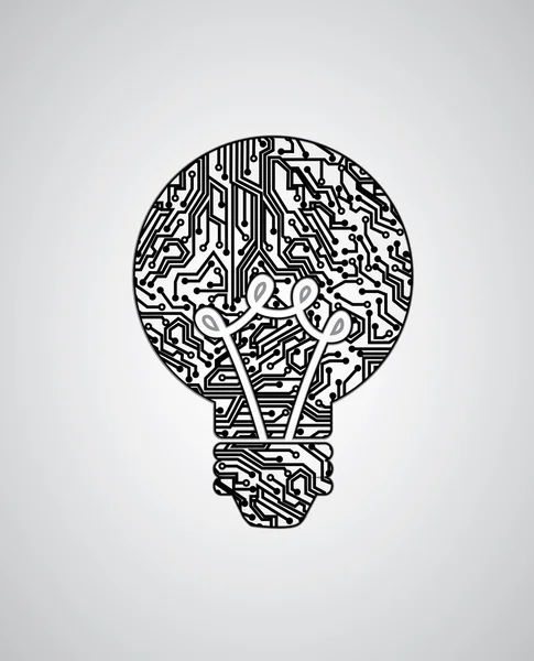 Conception d'idée d'ampoule — Image vectorielle