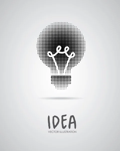 Projeto da ideia da lâmpada —  Vetores de Stock