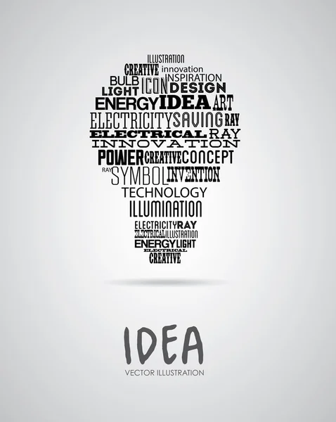 Lamppu idea suunnittelu — vektorikuva