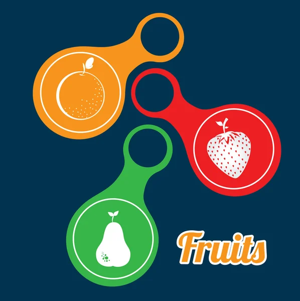 Conception de fruits — Image vectorielle