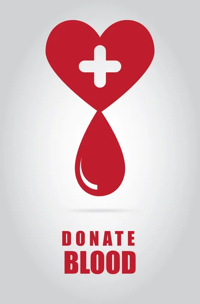 Donate blood design — Stock Vector