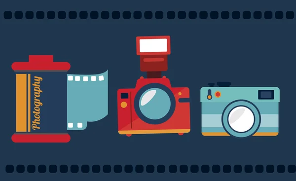 Camera design — Stock Vector