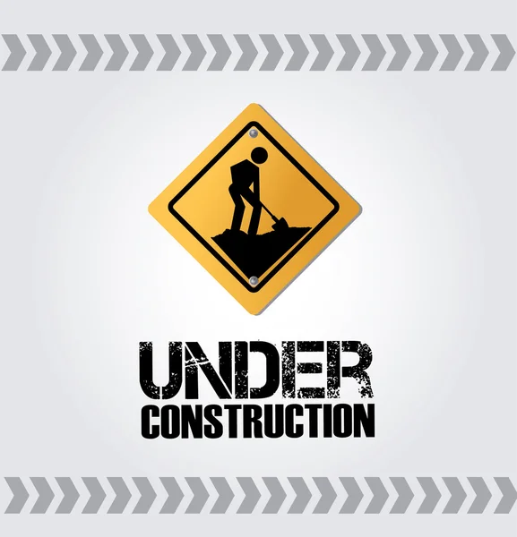 Under construction design — Stock Vector