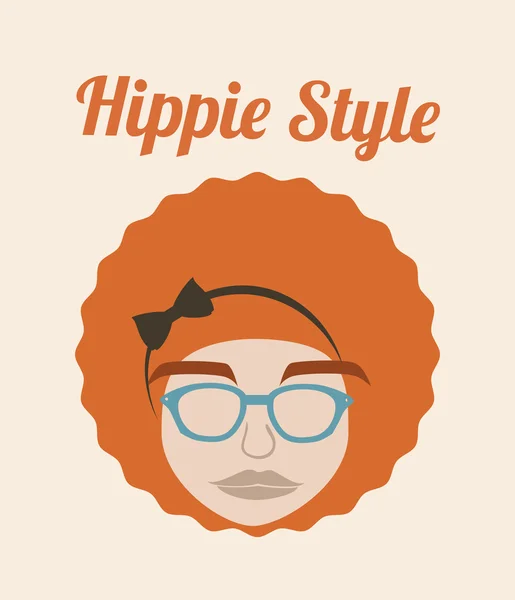 Design de estilo hippie — Vetor de Stock