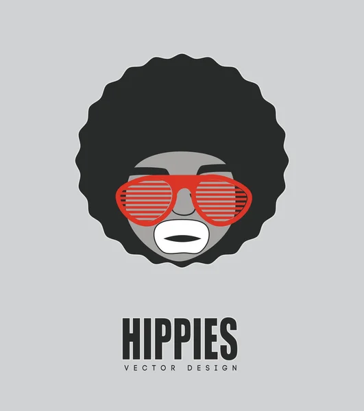 Diseño de estilo hippie — Vector de stock