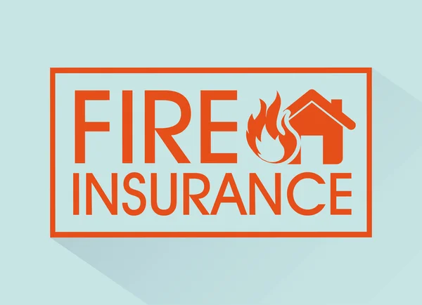 Assurance incendie — Image vectorielle