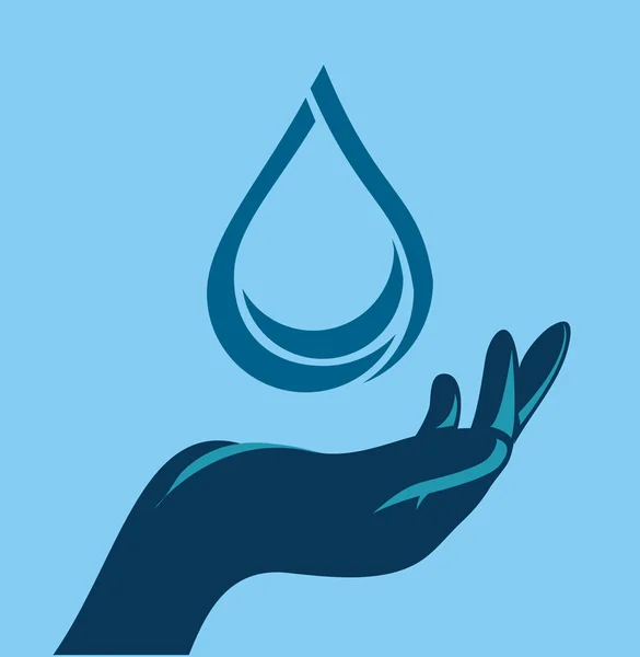 Zapisz Projekt wody — Wektor stockowy