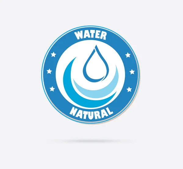 Guardar diseño de agua — Vector de stock
