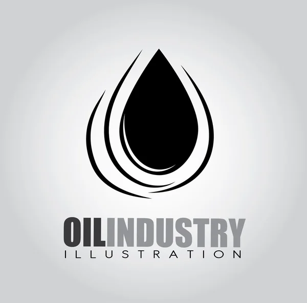 Olie-industrie ontwerp — Stockvector