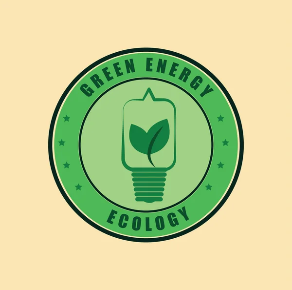 绿色能源的设计 — 图库矢量图片