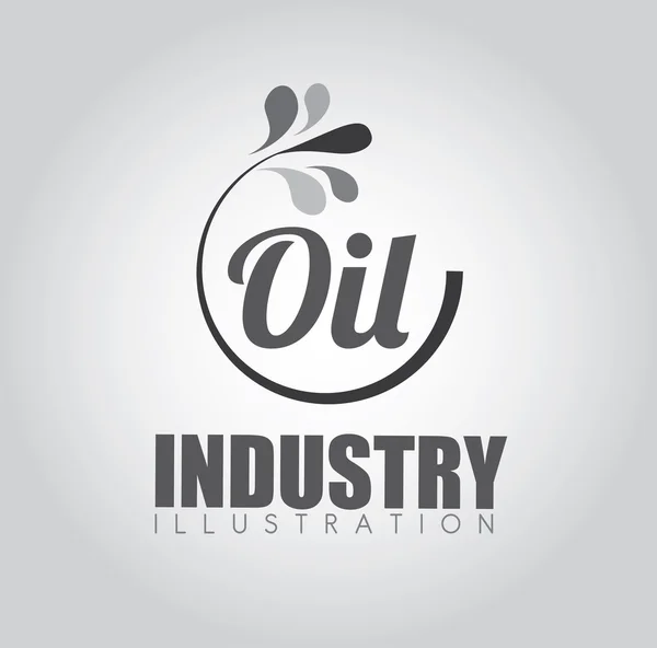 Olie-industrie ontwerp — Stockvector