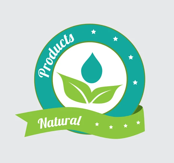 Diseño de productos naturales — Vector de stock