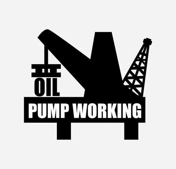 Oil industry design — Stock Vector