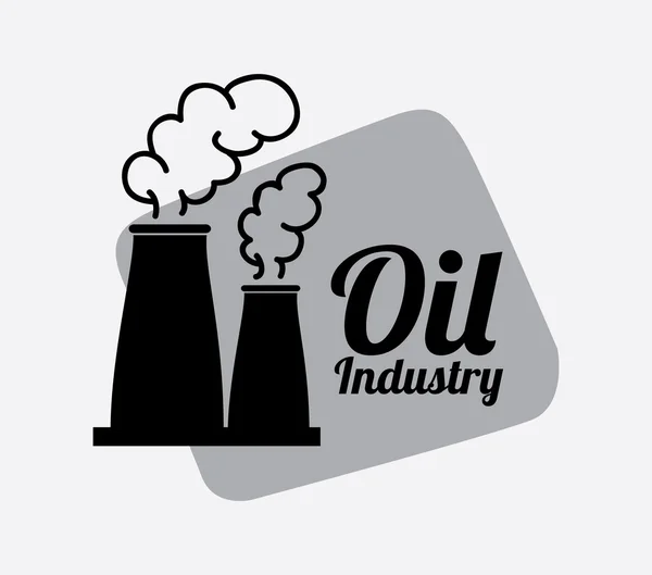 Olja industri design — Stock vektor