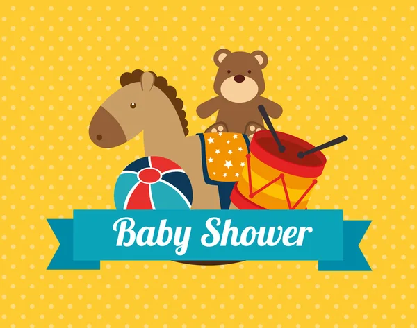 Baby douche ontwerp — Stockvector