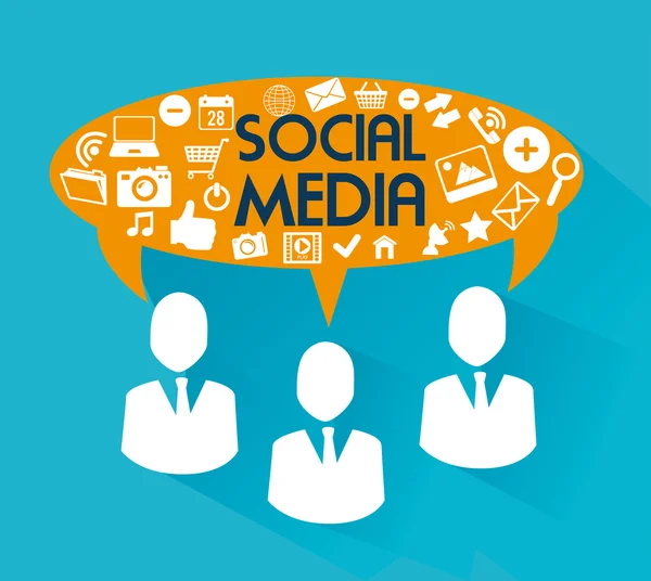 Social media design — Stock Vector