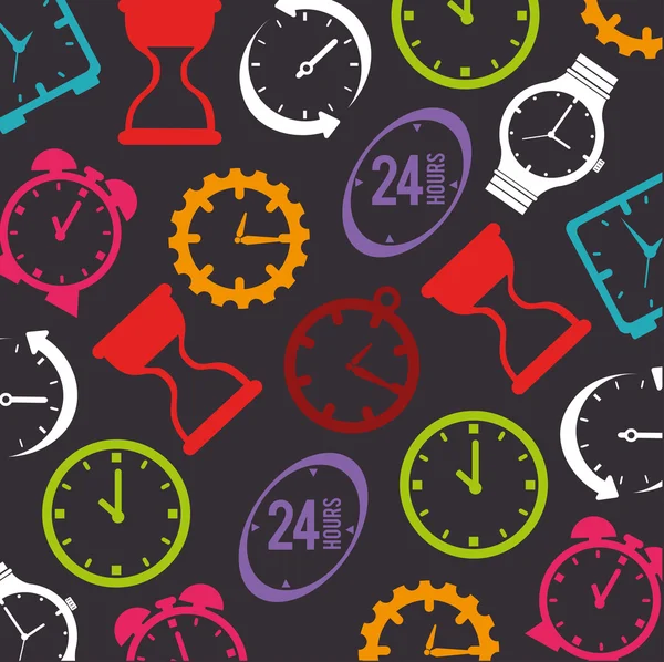 Design relógio de tempo — Vetor de Stock