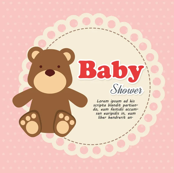 Baby douche ontwerp — Stockvector