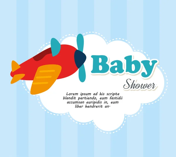 Babydusche — Stockvektor