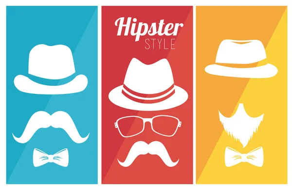 Desenho de Hipster — Vetor de Stock