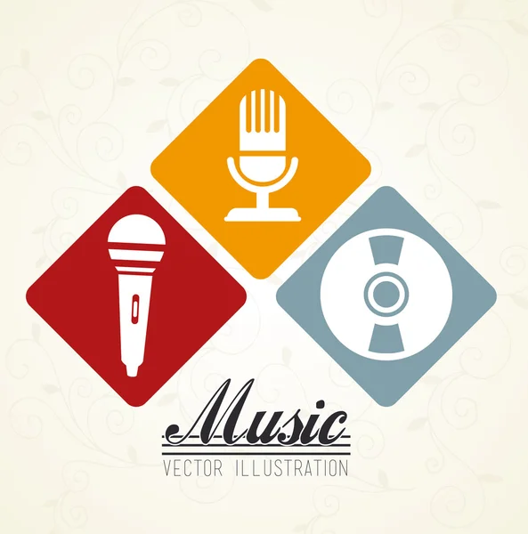 Diseño musical — Vector de stock