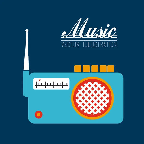 Design musicale — Vettoriale Stock