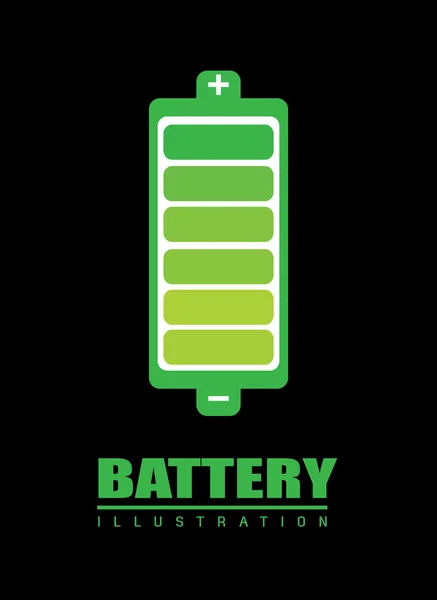 Diseño de la batería — Vector de stock