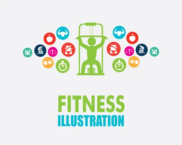 Design de fitness — Vetor de Stock