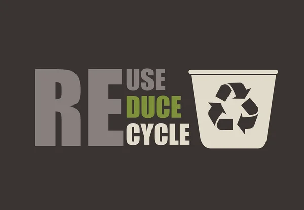 Recycler la conception — Image vectorielle