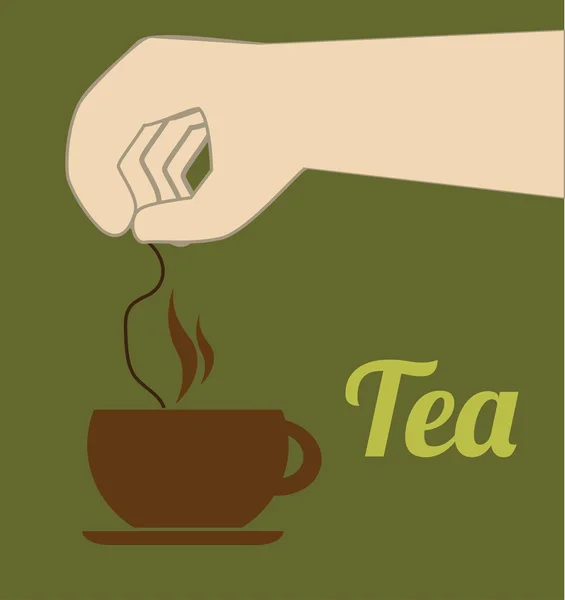 Çay tasarım — Stok Vektör